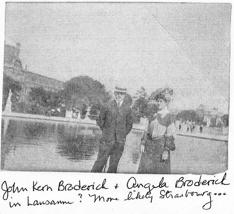 John Kern Broderick and Angela Broderick in Europe